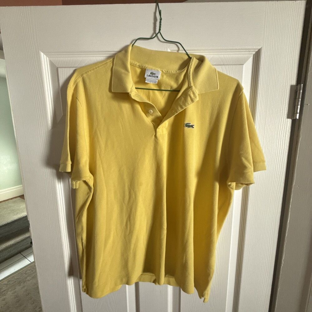 LACOSTE Polo Shirt , 7 YELLOW